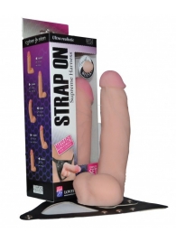 Реалистичный фаллос на поясе Harness - 20,5 см. - LOVETOY (А-Полимер) - купить с доставкой в Балашихе