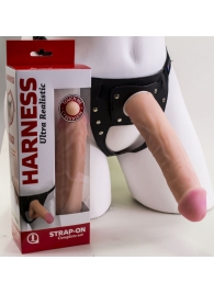 Страпон Харнесс в подарочной упаковке - 21 см. - LOVETOY (А-Полимер) - купить с доставкой в Балашихе