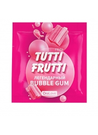 Пробник гель-смазки Tutti-frutti со вкусом бабл-гам - 4 гр. - Биоритм - купить с доставкой в Балашихе