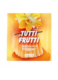 Пробник гель-смазки Tutti-frutti со вкусом ванильного пудинга - 4 гр. - Биоритм - купить с доставкой в Балашихе
