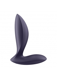 Фиолетовый анальный вибростимулятор Power Plug - Satisfyer - в Балашихе купить с доставкой