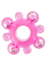 Эрекционное кольцо c бусинками - Toyfa Basic - в Балашихе купить с доставкой