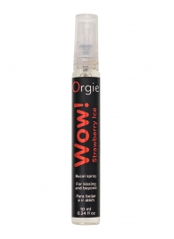 Оральный спрей ORGIE Wow! Strawberry Ice Blowjob Spray с охлаждающим и возбуждающим эффектом - 10 мл. - ORGIE - купить с доставкой в Балашихе