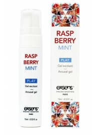 Возбуждающий гель Raspberry Mint с ароматом малины и мяты - 15 мл. - Exsens - купить с доставкой в Балашихе