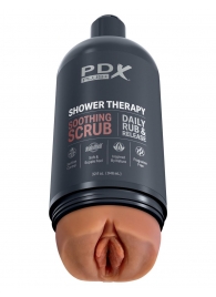 Мастурбатор-вагина цвета карамели Shower Therapy Soothing Scrub - Pipedream - в Балашихе купить с доставкой