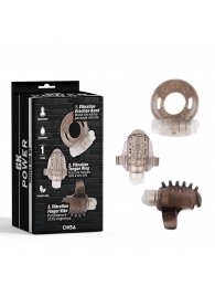 Набор из 3 дымчатых эрекционных колец с вибрацией Teasers Ring Kit - Chisa - в Балашихе купить с доставкой