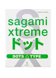 Презерватив Sagami Xtreme Type-E с точками - 1 шт. - Sagami - купить с доставкой в Балашихе