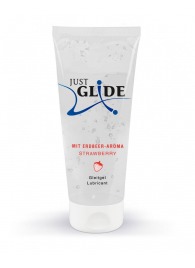 Лубрикант на водной основе Just Glide Strawberry с ароматом клубники - 200 мл. - Orion - купить с доставкой в Балашихе