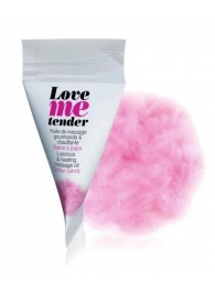 Съедобное согревающее массажное масло Love Me Tender Cotton Candy с ароматом сладкой ваты - 10 мл. - Love to Love - купить с доставкой в Балашихе