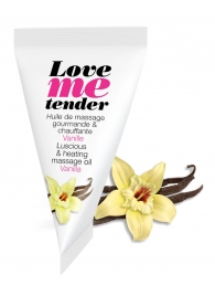 Съедобное согревающее массажное масло Love Me Tender Vanilla с ароматом ванили - 10 мл. - Love to Love - купить с доставкой в Балашихе
