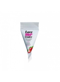 Съедобное согревающее массажное масло Love Me Tender Strawberry с ароматом клубники - 10 мл. - Love to Love - купить с доставкой в Балашихе