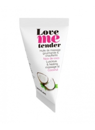 Съедобное согревающее массажное масло Love Me Tender Cocos с ароматом кокоса - 10 мл. - Love to Love - купить с доставкой в Балашихе