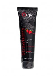 Интимный гель на водной основе Lube Tube Strawberry с клубничным вкусом - 100 мл. - ORGIE - купить с доставкой в Балашихе