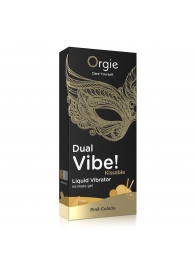 Съедобный гель Dual Vibe Pina Colada с эффектом вибрации и вкусом коктейля пина колада - 15 мл. - ORGIE - купить с доставкой в Балашихе