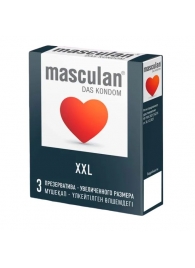 Презервативы увеличенного размера Masculan XXL - 3 шт. - Masculan - купить с доставкой в Балашихе