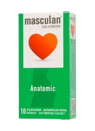 Презервативы анатомической формы Masculan Anatomic - 10 шт. - Masculan - купить с доставкой в Балашихе