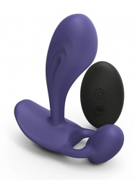 Темно-синий вибромассажер Witty P G Vibrator with Remote Control - Love to Love - в Балашихе купить с доставкой