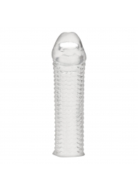 Текстурированная насадка на пенис Clear Textured Penis Enhancing Sleeve Extension - 16,5 см. - BlueLine - в Балашихе купить с доставкой