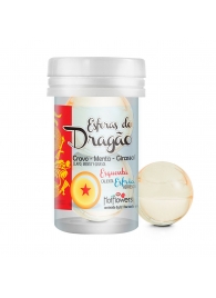 Интимный гель Esferas do Dragao Hot Ball с охлаждающе-разогревающим эффектом (2 шарика по 3 гр.) - HotFlowers - купить с доставкой в Балашихе