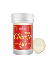 Интимный гель Chinesa Esfera с охлаждающе-пульсирующим эффектом (2 шарика по 3 гр.) - HotFlowers - купить с доставкой в Балашихе