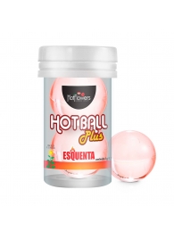Лубрикант на масляной основе Hot Ball Plus с разогревающим эффектом (2 шарика по 3 гр.) - HotFlowers - купить с доставкой в Балашихе