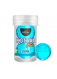 Лубрикант на масляной основе Hot Ball Plus с охлаждающим эффектом (2 шарика по 3 гр.) - HotFlowers - купить с доставкой в Балашихе