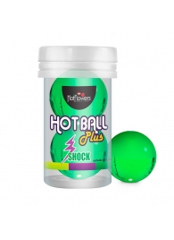 Лубрикант на силиконовой основе Hot Ball Plus с покалывающим эффектом (2 шарика по 3 гр.) - HotFlowers - купить с доставкой в Балашихе