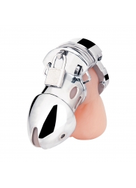 Клетка на пенис из металла Obedience Cock Cage - BlueLine - купить с доставкой в Балашихе