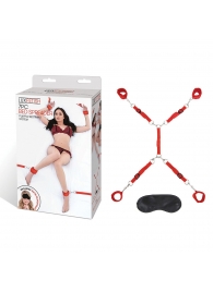 Красная фиксация на матрас Classic Bedspreader - Lux Fetish - купить с доставкой в Балашихе
