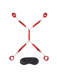 Красная фиксация на матрас Classic Bedspreader - Lux Fetish - купить с доставкой в Балашихе