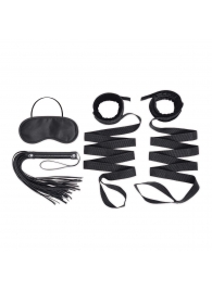 Эротический набор 4PC Bondage Bed Strap   Flogger Kit - Lux Fetish - купить с доставкой в Балашихе