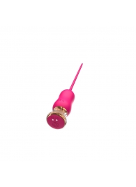 Розовый тонкий стимулятор Nipple Vibrator - 23 см. - I-MOON - купить с доставкой в Балашихе