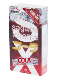 Ароматизированные презервативы Sagami Xtreme COLA - 10 шт. - Sagami - купить с доставкой в Балашихе