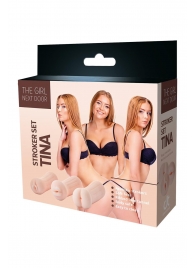 Набор из 3 мастурбаторов The Girl Next Door Tina - Dream Toys - в Балашихе купить с доставкой