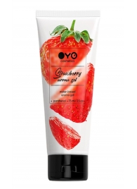 Лубрикант на водной основе OYO Aroma Gel Strawberry с ароматом клубники - 75 мл. - OYO - купить с доставкой в Балашихе