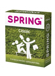 Классические презервативы SPRING CLASSIC - 3 шт. - SPRING - купить с доставкой в Балашихе