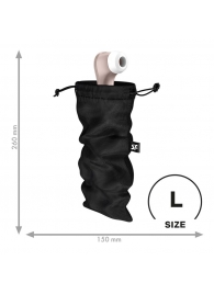 Черный мешочек для хранения игрушек Treasure Bag L - Satisfyer - купить с доставкой в Балашихе