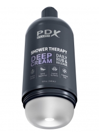 Мастурбатор в бутылке Shower Therapy Deep Cream - Pipedream - в Балашихе купить с доставкой