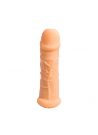 Телесный фаллоудлинитель Extra Size Bubbles - 15,5 см. - Lola Games - в Балашихе купить с доставкой