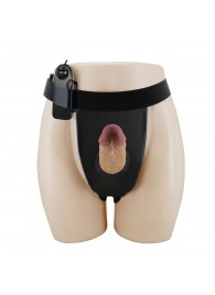 Полый вибрострапон на регулируемых трусиках Draven - 17,5 см. - Baile - купить с доставкой в Балашихе