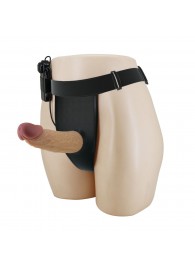 Полый вибрострапон на регулируемых трусиках Draven - 17,5 см. - Baile - купить с доставкой в Балашихе