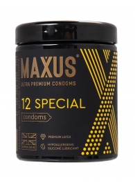 Презервативы с точками и рёбрами MAXUS Special - 12 шт. - Maxus - купить с доставкой в Балашихе