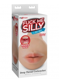 Телесный мастурбатор-ротик Deep Throat Cocksucker - Pipedream - в Балашихе купить с доставкой