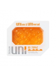 Оранжевый мастурбатор-стимулятор Tenga Uni Topaz - Tenga - в Балашихе купить с доставкой