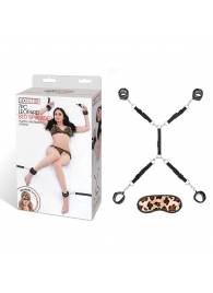 Леопардовая фиксация на матрас для рук и ног Classic Bedspreader - Lux Fetish - купить с доставкой в Балашихе