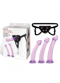Тренировочный набор с тремя насадками Pegging Training Set - Lux Fetish - купить с доставкой в Балашихе