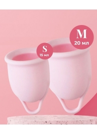 Набор из 2 розовых менструальных чаш Aura - HOT planet - купить с доставкой в Балашихе
