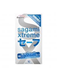 Презервативы Sagami Xtreme Ultrasafe с двойным количеством смазки - 10 шт. - Sagami - купить с доставкой в Балашихе
