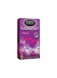 Презервативы с рёбрышками Domino Harmony - 6 шт. - Domino - купить с доставкой в Балашихе