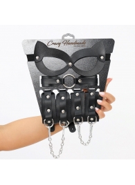Соблазнительный кожаный набор БДСМ - Crazy Handmade - купить с доставкой в Балашихе